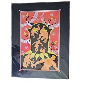Disney Parks Exclusive Black Panther Matted Print by Natacha Bustos Marvel